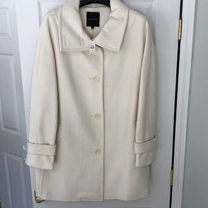 Talbots brand new with tags ivory coat